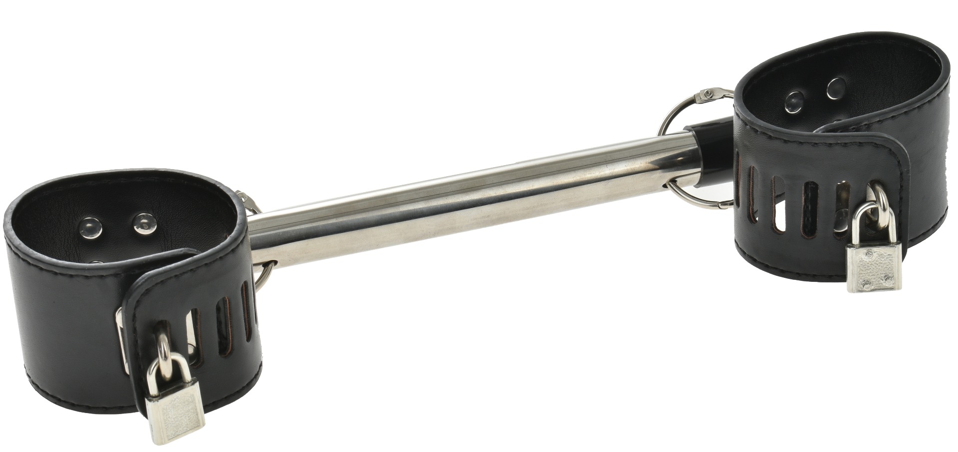 Catuse Maini Piele Ecologica cu Bara Negre 21.5 cm, Nr. 1, Erotic24.ro