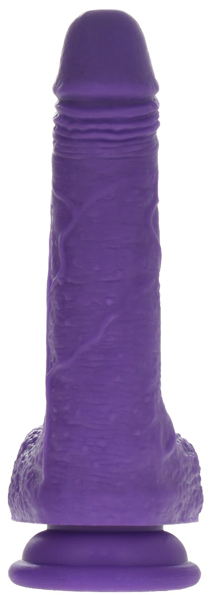 Dildo Realist Hetty Color Changing Silicon Lichid Mov 18.5 cm Mokko Toys, #2, Erotic24.ro