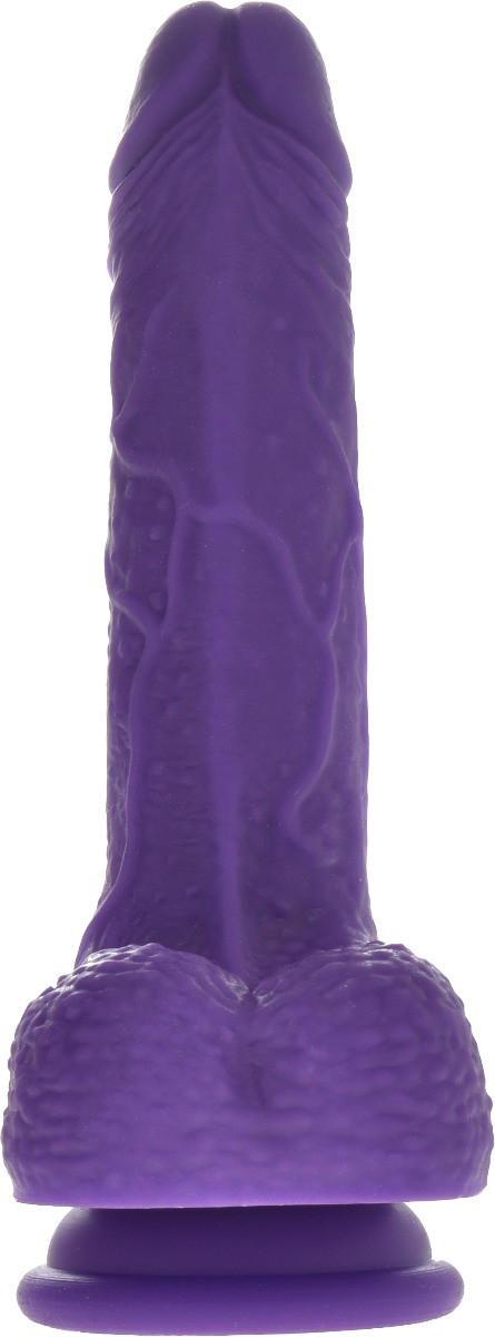 Dildo Realist Hetty Color Changing Silicon Lichid Mov 18.5 cm Mokko Toys, #3, Erotic24.ro