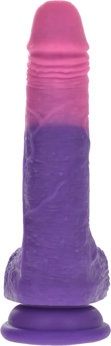 Dildo Realist Hetty Color Changing Silicon Lichid Mov 18.5 cm Mokko Toys, #5, Erotic24.ro