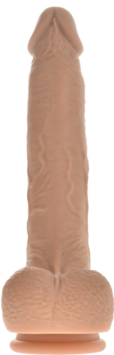 Vibrator Realist Thrusting Ultimate Pleasure Remote Control Silicon Lichid Natural 22 cm, Nr. 4, Erotic24.ro