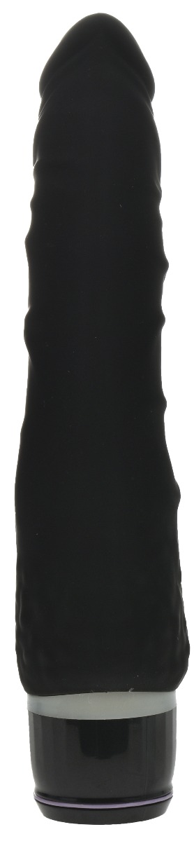 Vibrator Helen Negru din Silicon 20 cm Guilty Toys, Nr. 3, Erotic24.ro