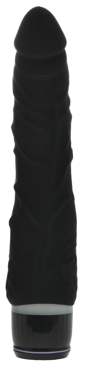 Vibrator Helen Negru din Silicon 20 cm Guilty Toys, Nr. 4, Erotic24.ro