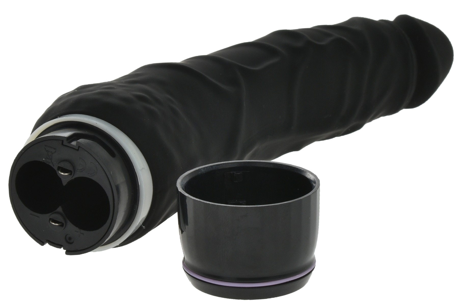 Vibrator Helen Negru din Silicon 20 cm Guilty Toys, Nr. 7, Erotic24.ro