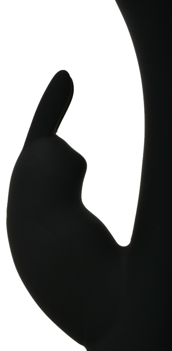 Vibrator Iepuras Linda Silicon USB Negru Guilty Toys, Nr. 5, Erotic24.ro