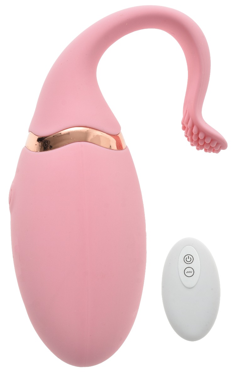 Ou Vibrator Emina Silicon Remote Control USB 10 Moduri Roz Mokko Toys, #1, Erotic24.ro
