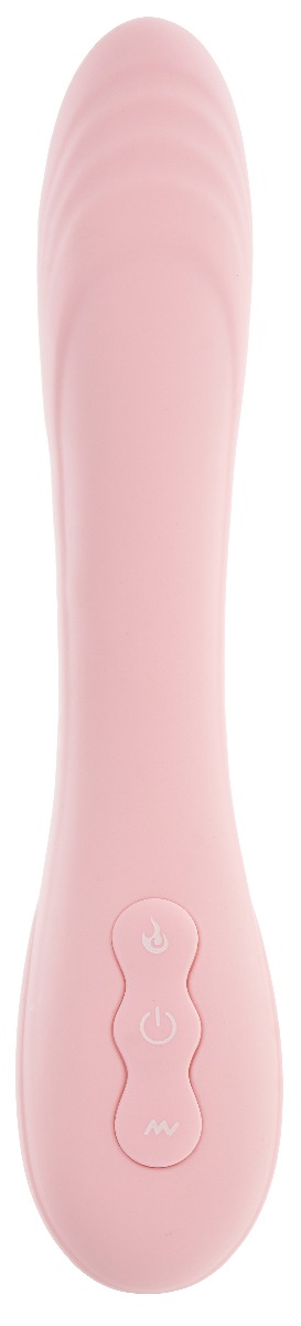 Vibrator Whaler 10 Moduri Vibratii&Incalzire Silicon Roz 21 cm Mokko Toys, #1, Erotic24.ro