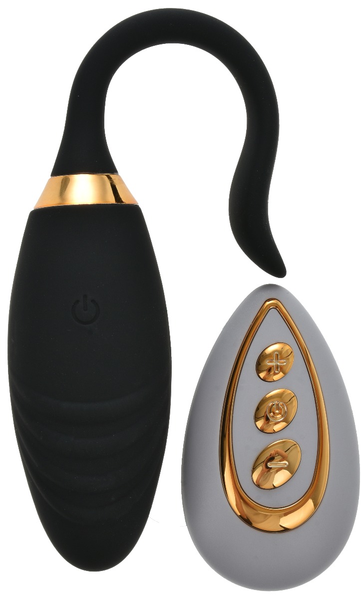 Ou Vibrator Lovelist Remote Control 10 Moduri Vibratii+6 Intensitati Viteza Silicon Negru Passion Labs, #1, Erotic24.ro