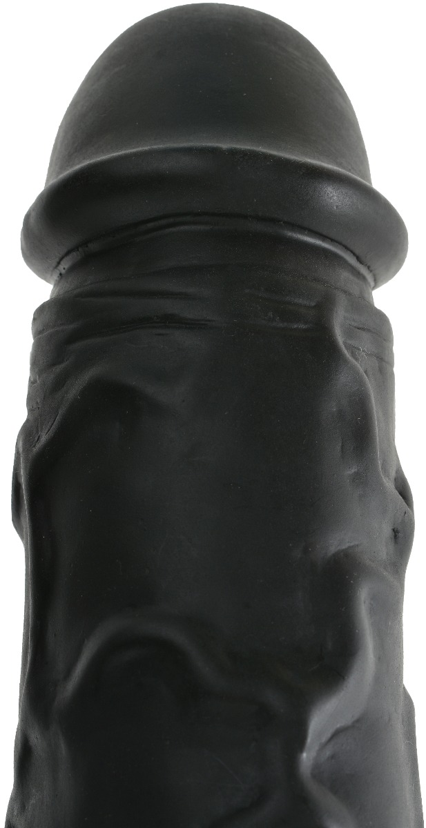 Dildo Big Master cu Ventuza Negru 24 cm Mokko Toys, Nr. 5, Erotic24.ro