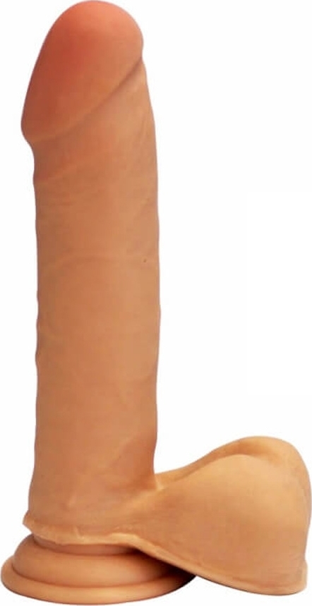 Dildo Get Real Dual Density Ciocolatiu 20.5 cm