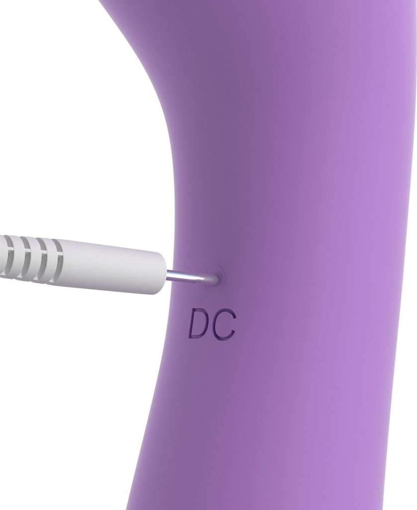 Vibrator Duo Wand Massage-Her, 2 Capete Stimulatoare, 10 Moduri Vibratii, Silicon, USB, Roz, 20 cm, #5, Erotic24.ro