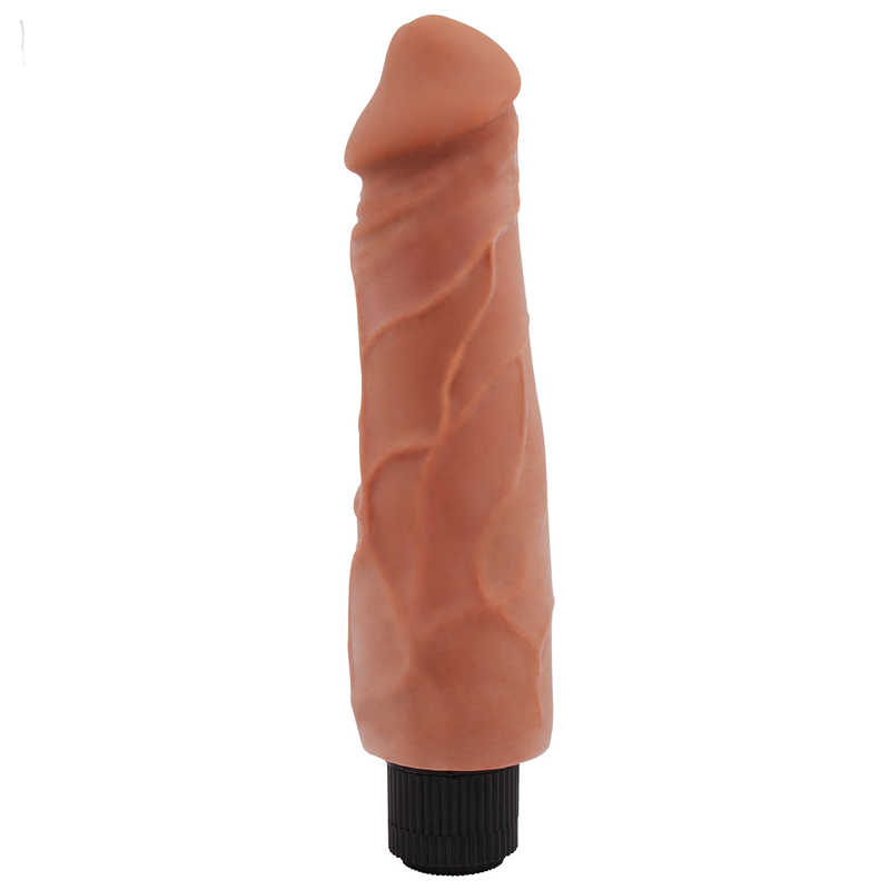 Vibrator Realist Greedy Guy Multispeed TPE Latin 24 cm, #2, Erotic24.ro