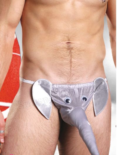 Bikini Amuzanti Elefant Gri OS, #1, Erotic24.ro