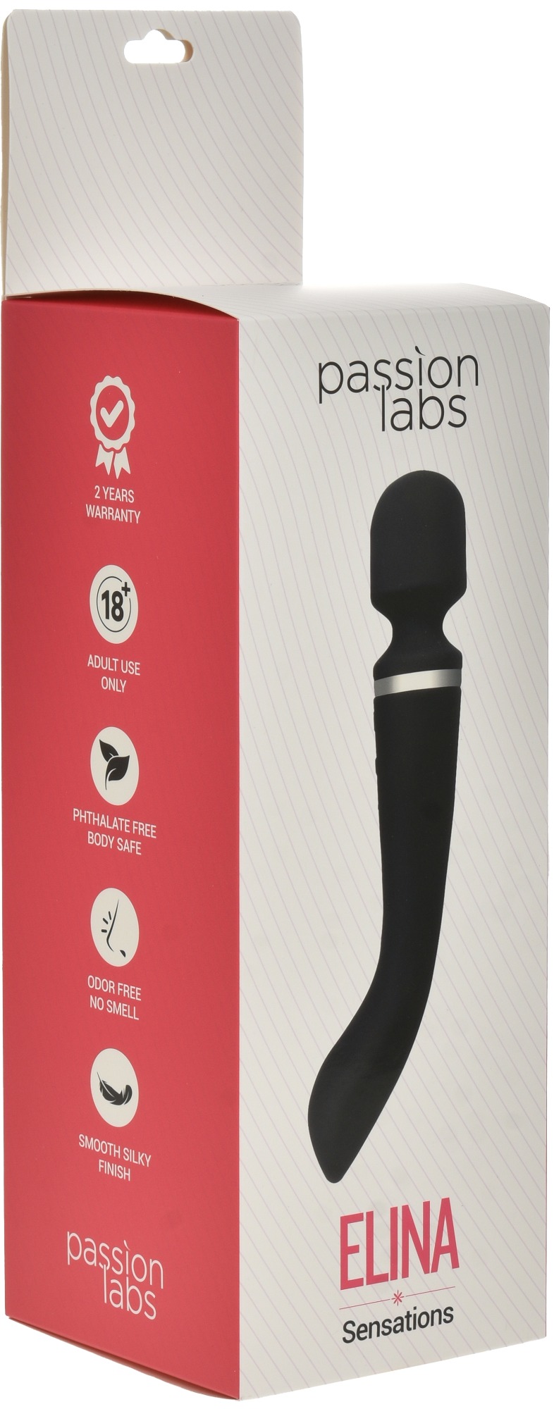 Vibrator Masaj Elina 2 Capete Vibratoare 20 Moduri Vibratii Negru Silicon USB Passion Labs, #3, Erotic24.ro