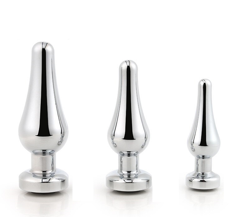 Dop Anal Emery Large Metalic Argintiu Cristal Roz Passion Labs, Nr. 2, Erotic24.ro