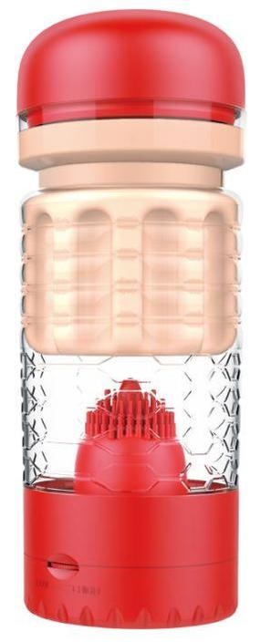 Masturbator Vagin Theresa Vibratii Multispeed Rosu 18 cm, Nr. 2, Erotic24.ro