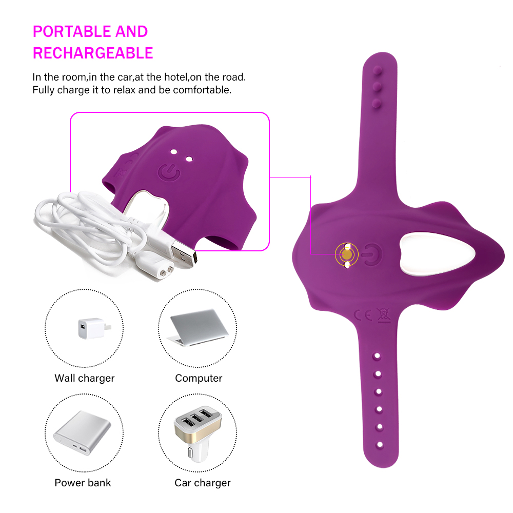 Stimulator Clitoris Bikini Pricin Remote Control Silicon USB Mov 10 Moduri Vibratii Passion Labs, Nr. 6, Erotic24.ro