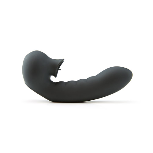 Vibrator pentru Deget Hobgoblin cu Stimulator Clitoris USB Negru, #2, Erotic24.ro