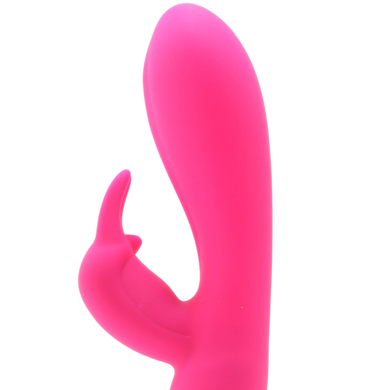 Vibrator Iepuras Ultra-Soft, 7 Moduri Vibratii, Silicon, USB, Roz, 22.7 cm, #2, Erotic24.ro