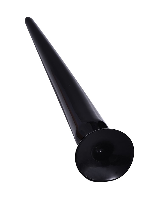 Dildo Deep Inside Ventuza PVC Negru 34 cm, #2, Erotic24.ro