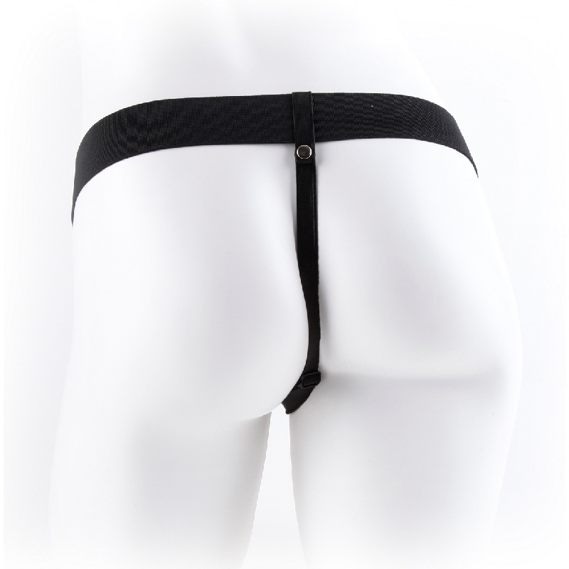 Seria Fetish Fantasy 19cm Hollow Strap-On with Balls Flesh, #4, Erotic24.ro