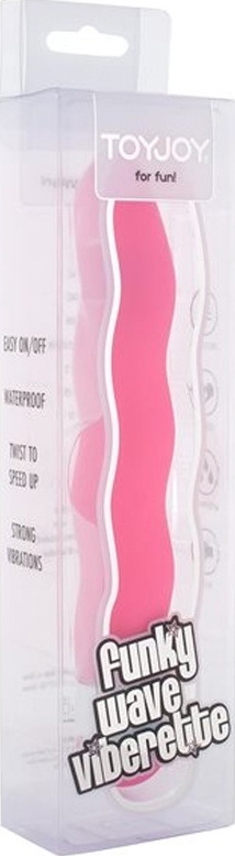 Vibrator Funky Wave Vibrette, Multispeed, ABS, Roz, 18 cm, #2, Erotic24.ro