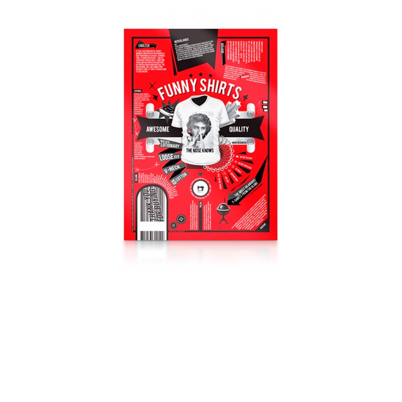 Tricou Barbati The Nose Knows Alb/Negru S, #3, Erotic24.ro