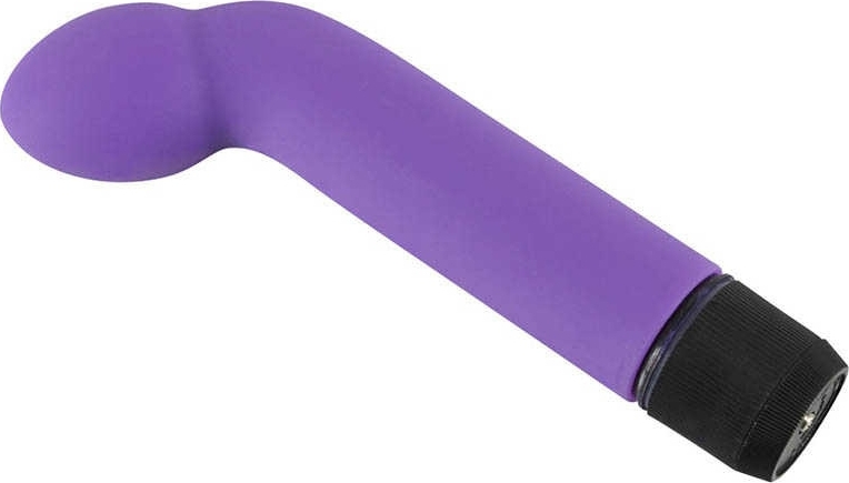 Vibrator Punctul G+P, Multispeed, Silicon, Mov, 16 cm, #2, Erotic24.ro
