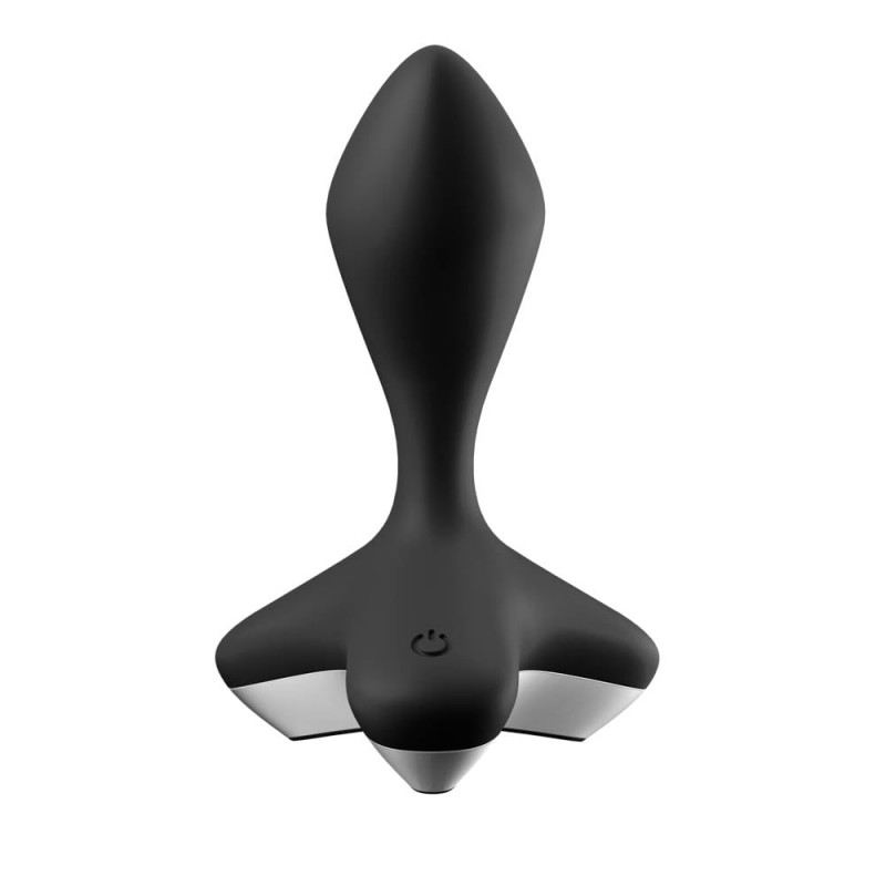Vibrator Anal Game Changer 12 Moduri de Vibratii Super Puternice Silicon USB Negru 11.5, Nr. 6, Erotic24.ro