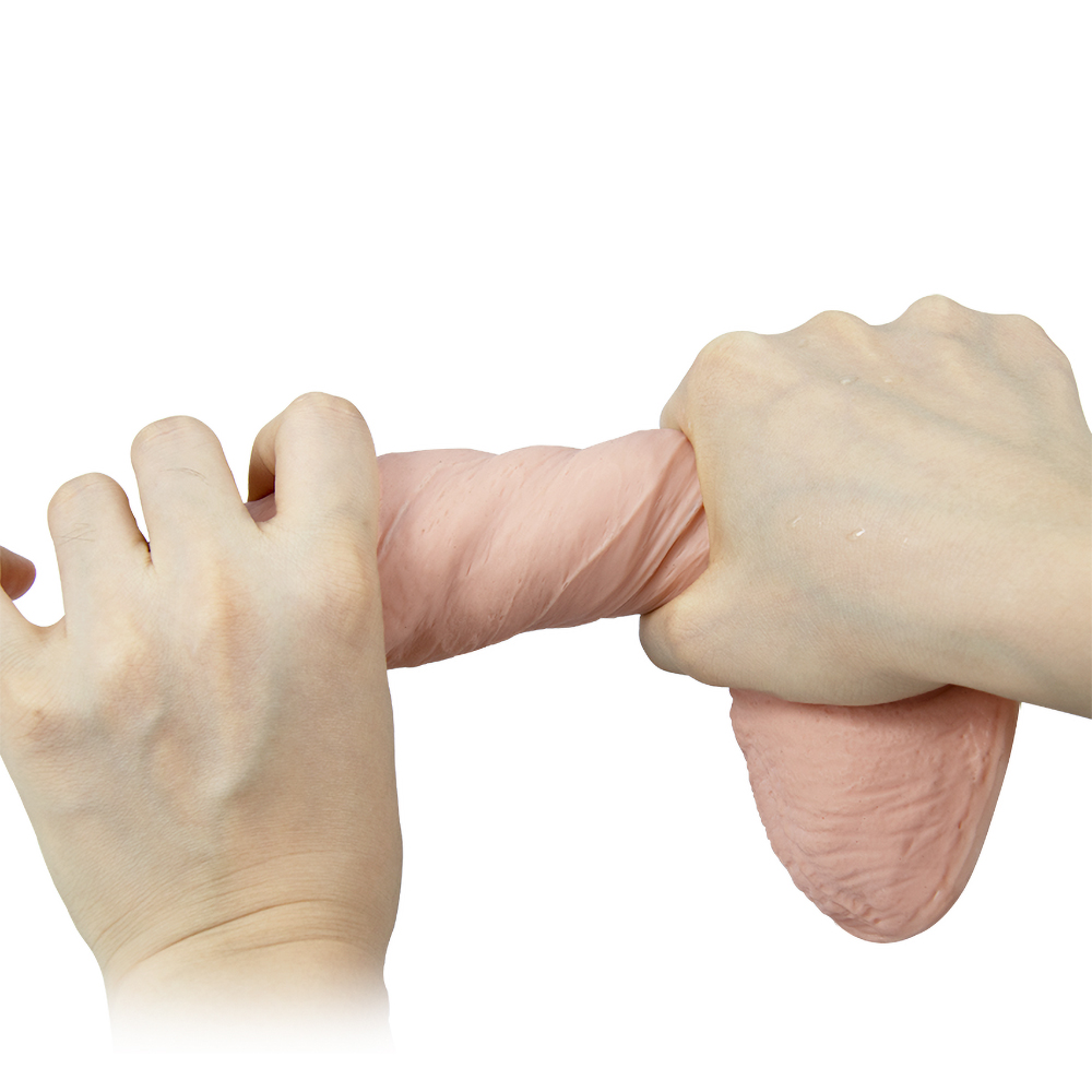 Dildo Realist Garry Ventuza Silicon Dubla Densitate Natural 17 cm Guilty Toys, #3, Erotic24.ro