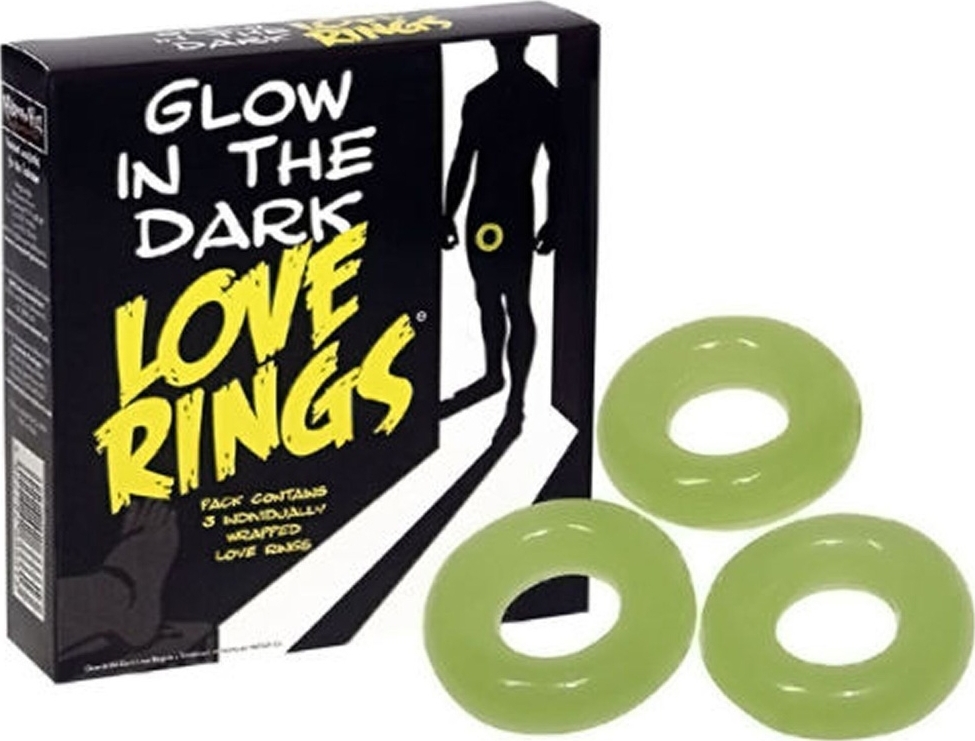 Glow in the Dark Love Rings, Nr. 2, Erotic24.ro