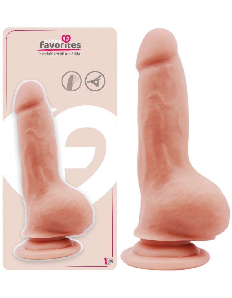 Dildo Realistic Bendable All Time Favorites Natural 18 cm, Nr. 2, Erotic24.ro