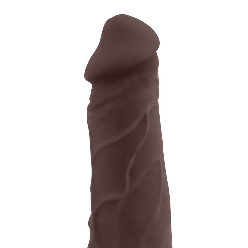 Vibrator Realist Greedy Guy Multispeed TPE Maro 24 cm, Nr. 2, Erotic24.ro