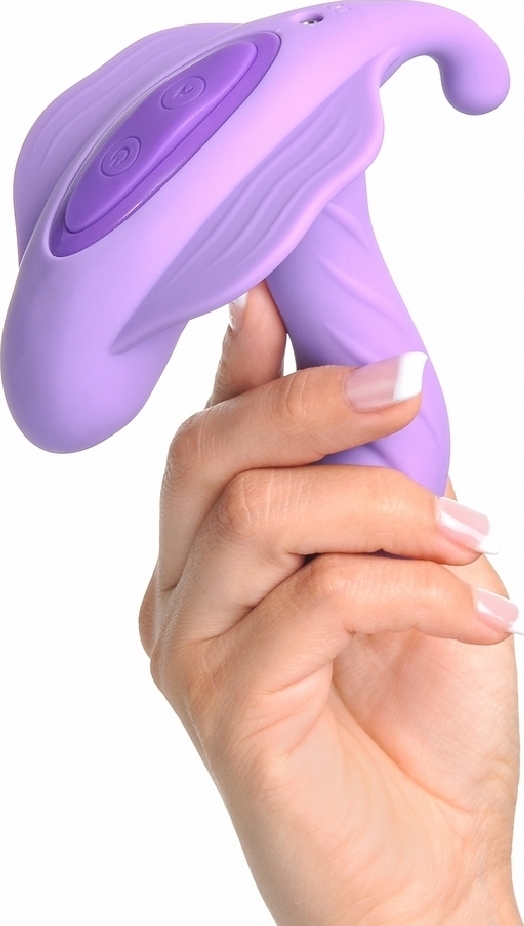Vibrator Fantasy G-Spot Stimulate-Her, Functie de Incalizre, Silicon, USB, Mov, 11.4 cm, #3, Erotic24.ro