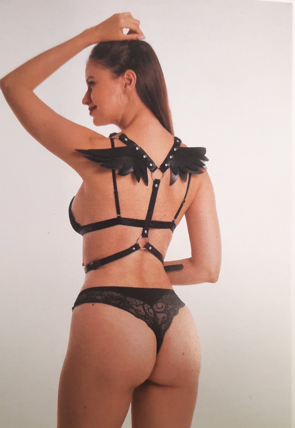 Sistem Harness Wings Piele Ecologica OS, #2, Erotic24.ro