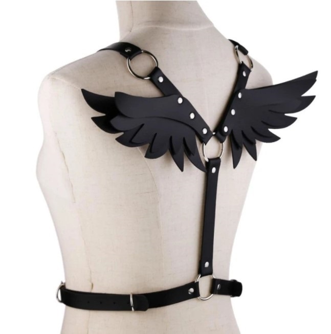 Sistem Harness Wings Piele Ecologica OS, #3, Erotic24.ro