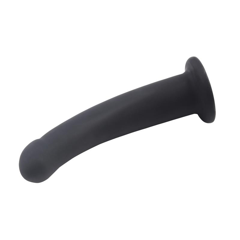 Strap On Bend Over Silicon Dildo Negru 17 cm, #7, Erotic24.ro