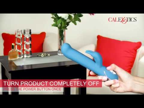 Vibrator Iepuras Rocking G Rabbit Signature, 7 Moduri Stimulatoare, Silicon, USB, Albastru, 21.5 cm, #7, Erotic24.ro