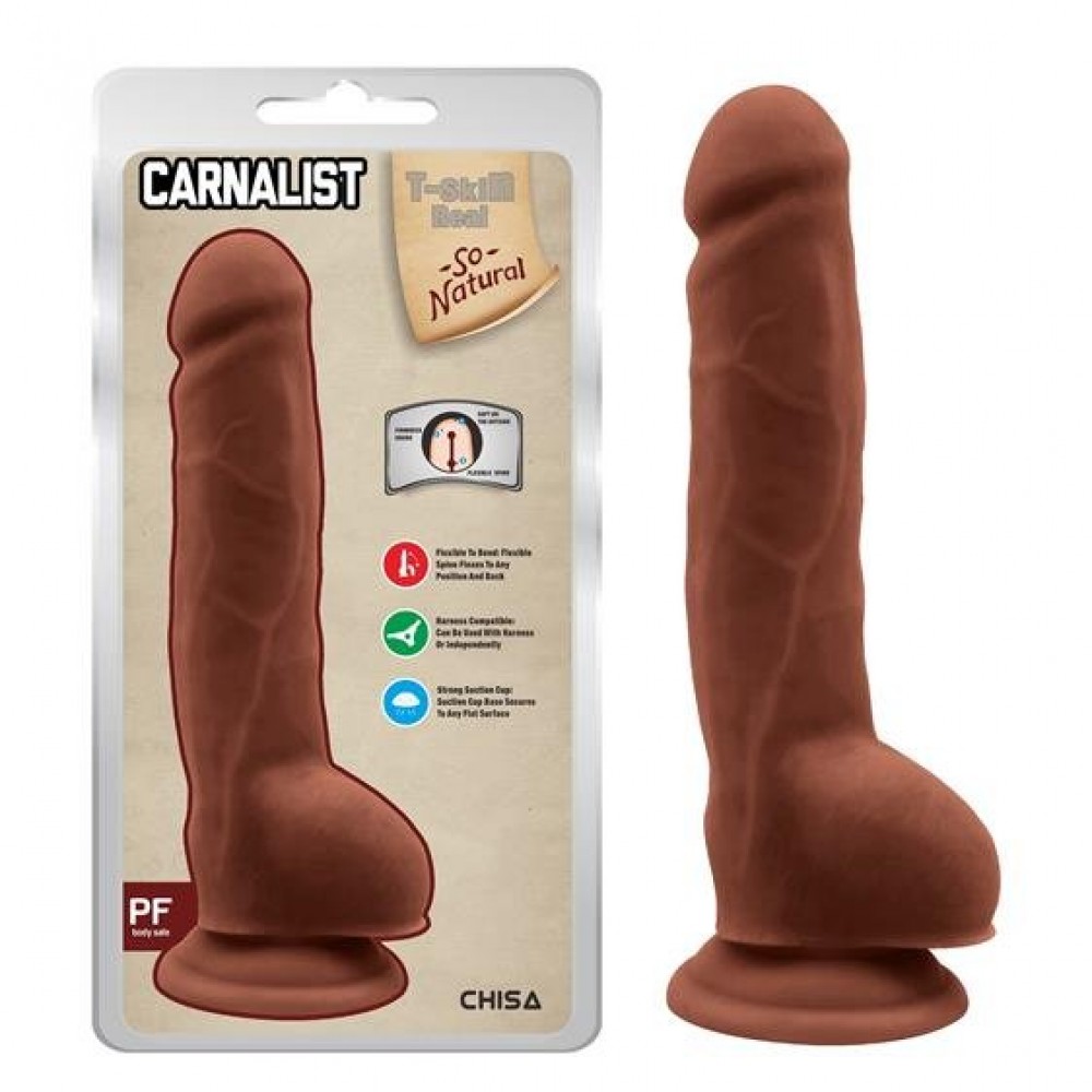 Dildo Realist Bendable Fulfilling TPE Latin 23.5 cm, Nr. 4, Erotic24.ro