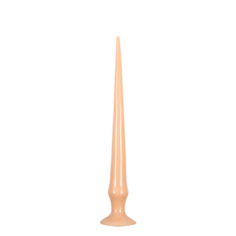 Dildo Deep Inside cu Ventuza, PVC, Natural, 42 cm