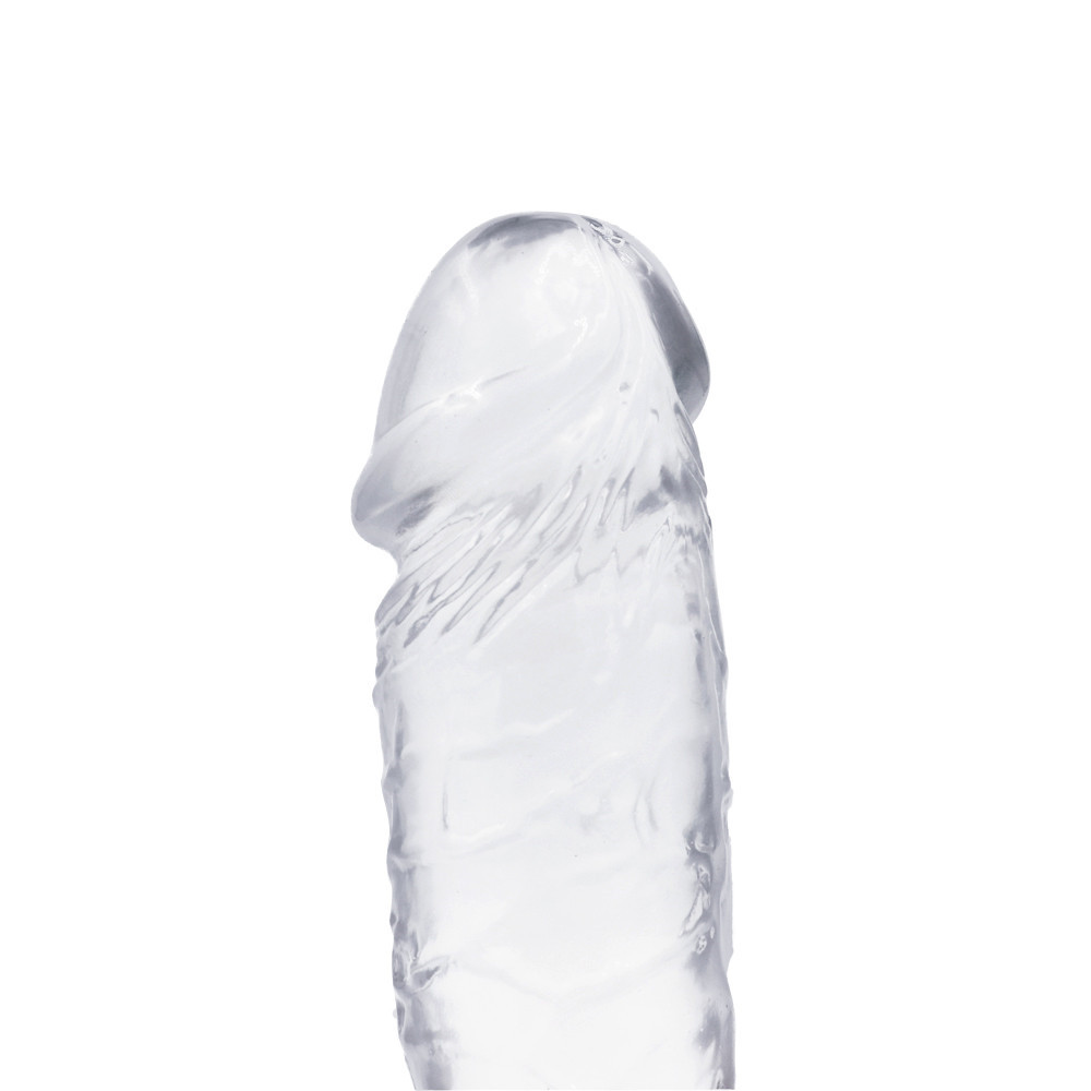 Dildo Realist cu Ventuza Racoon 25.5 cm Transparent Mokko Toys, #9, Erotic24.ro