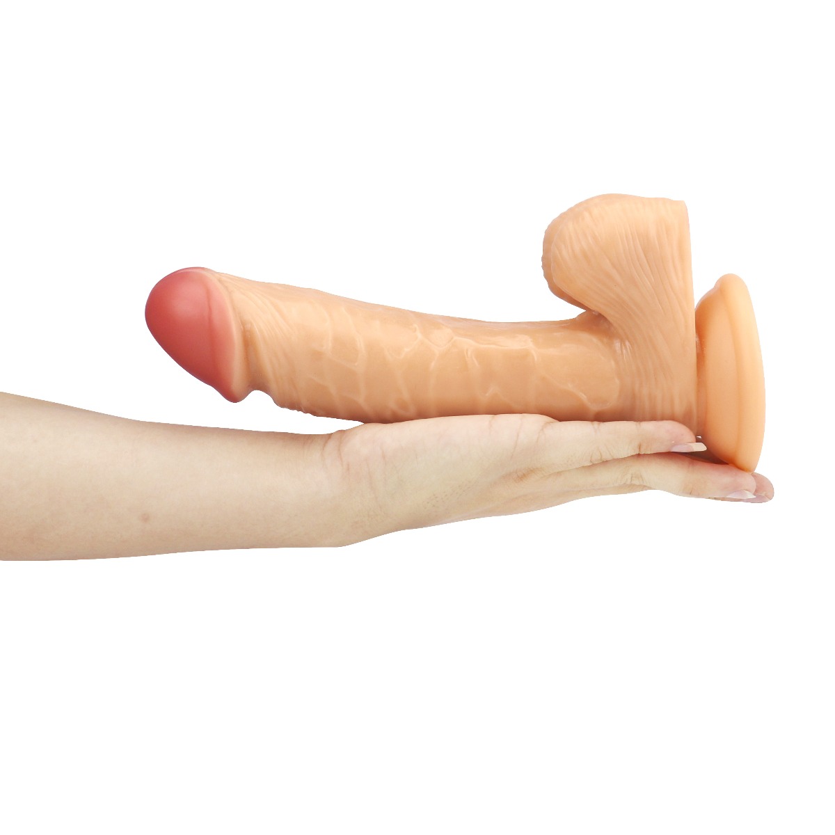 Dildo Realist cu Ventuza Racoon 25.5 cm Natural Mokko Toys, #10, Erotic24.ro