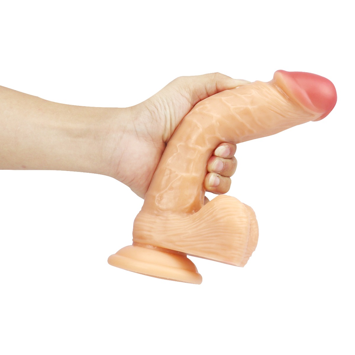 Dildo Realist cu Ventuza Racoon 25.5 cm Natural Mokko Toys, #12, Erotic24.ro