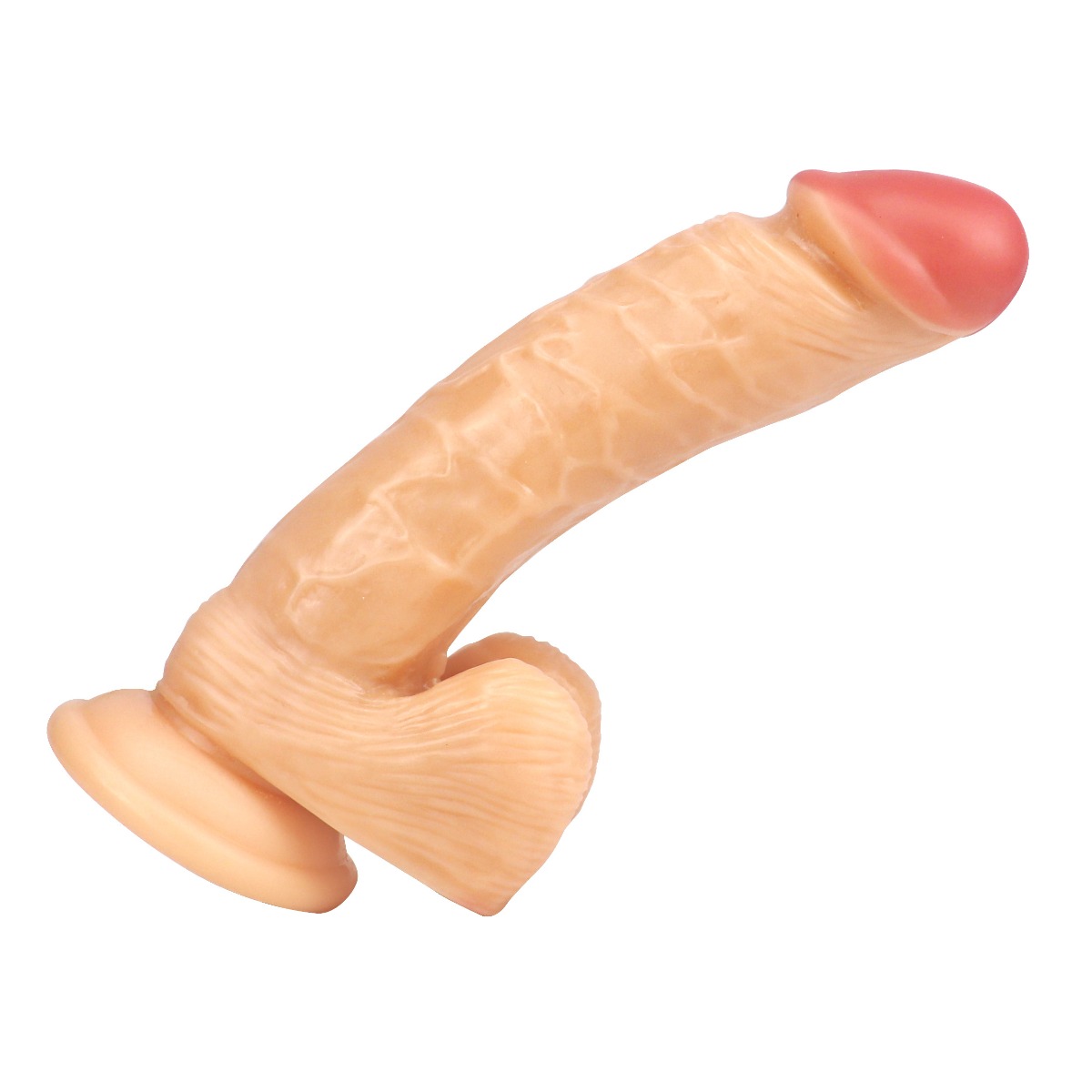 Dildo Realist cu Ventuza Racoon 25.5 cm Natural Mokko Toys, #16, Erotic24.ro