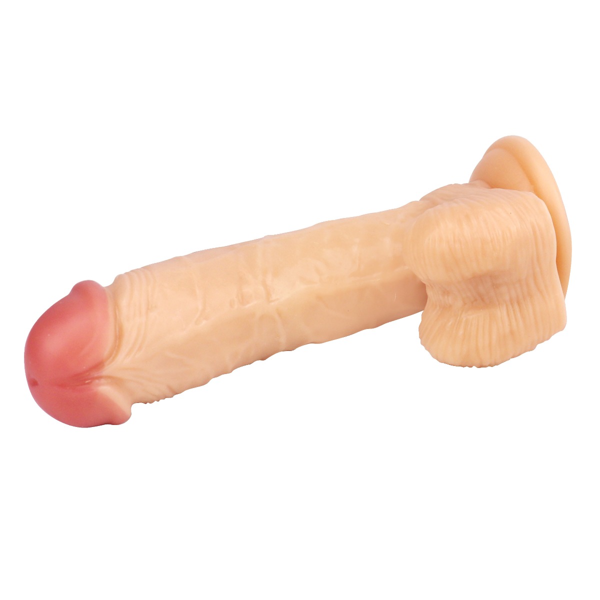 Dildo Realist cu Ventuza Racoon 25.5 cm Natural Mokko Toys, #21, Erotic24.ro