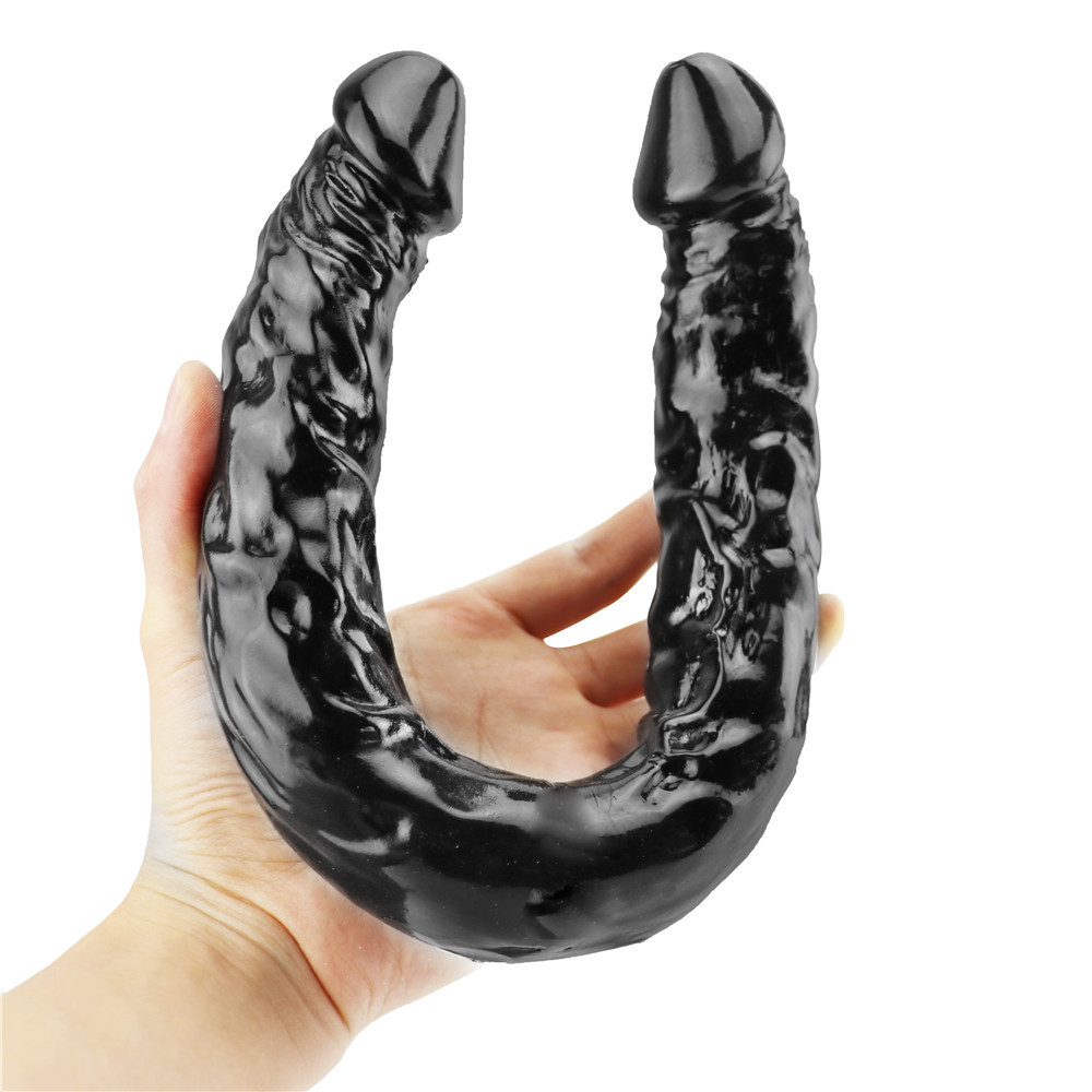 Dildo Realist Dublu Marya 40 cm Negru Guilty Toys, Nr. 15, Erotic24.ro