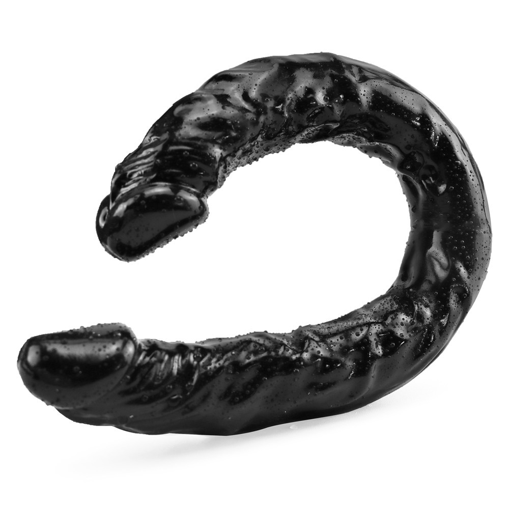 Dildo Realist Dublu Marya 40 cm Negru Guilty Toys, Nr. 10, Erotic24.ro