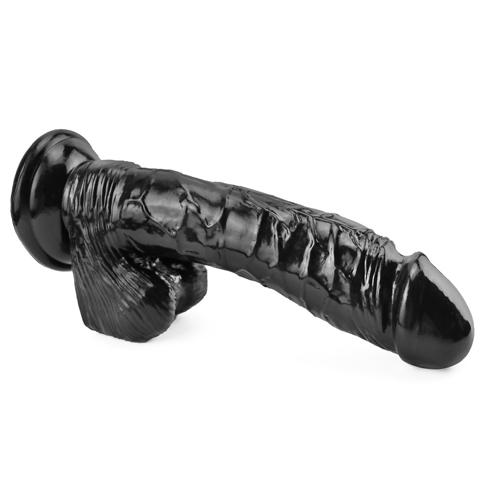 Dildo Realist cu Ventuza Racoon 25.5 cm Negru Mokko Toys, #9, Erotic24.ro