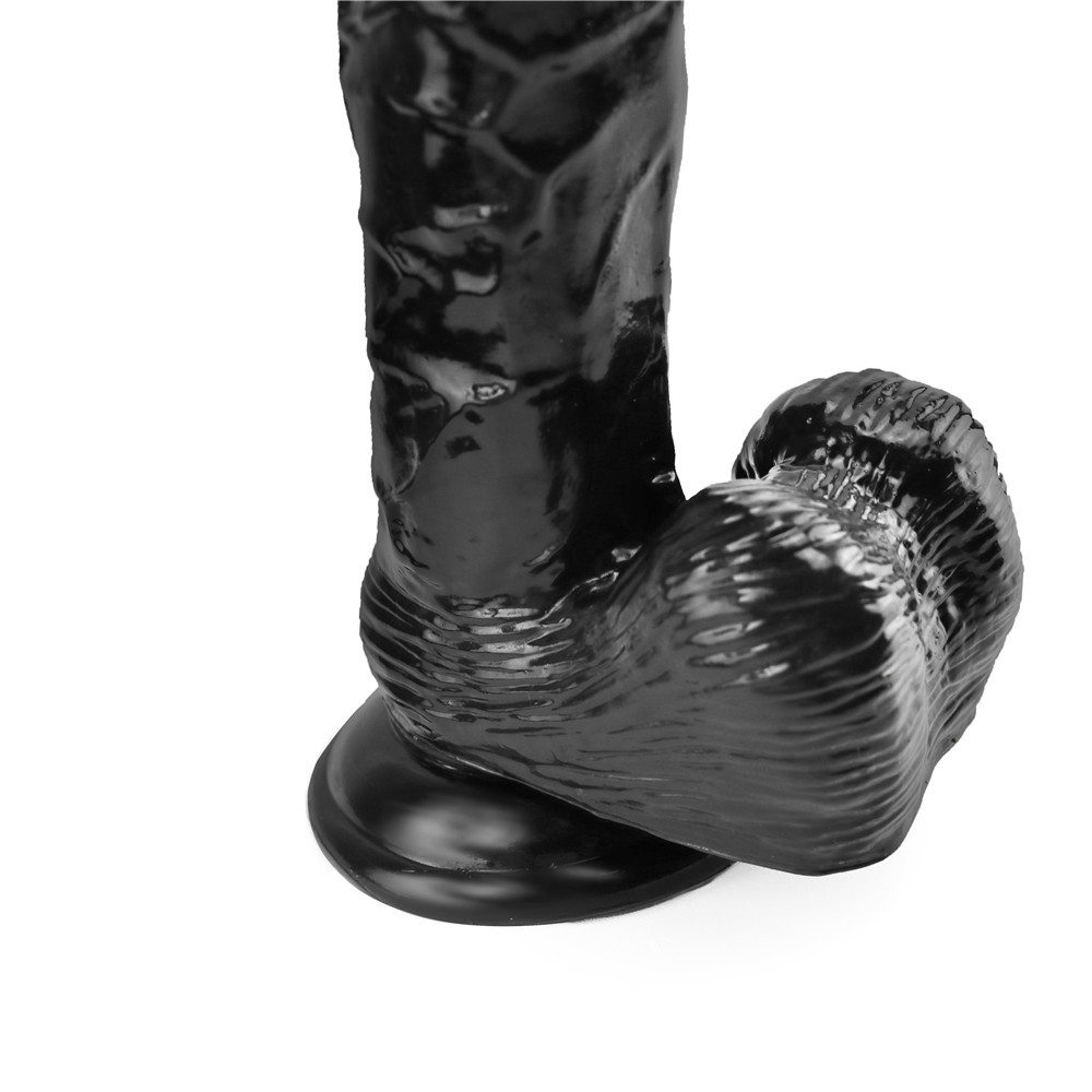 Dildo Realist cu Ventuza Racoon 25.5 cm Negru Mokko Toys, #10, Erotic24.ro