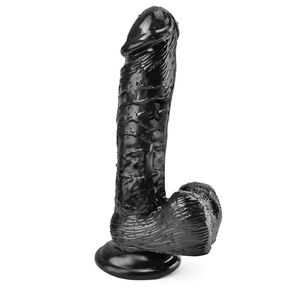 Dildo Realist cu Ventuza Racoon 25.5 cm Negru Mokko Toys, #14, Erotic24.ro